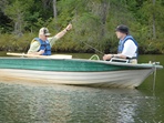 Pêche sur le lac du Repos