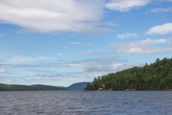 lac Témiscouata à bord du traversier