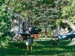 Vue sur un site du camping Cabano.