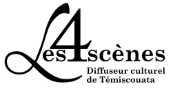 Logo 4 Scènes noir blanc