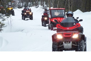 Quad en hiver