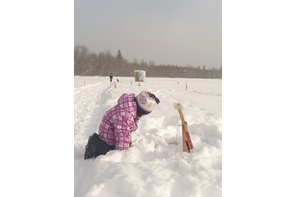 Éco-Site-fillette à la pêche blanche