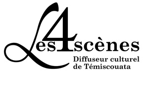 Logo 4 Scènes noir blanc