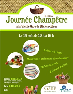 affiche journée champetre